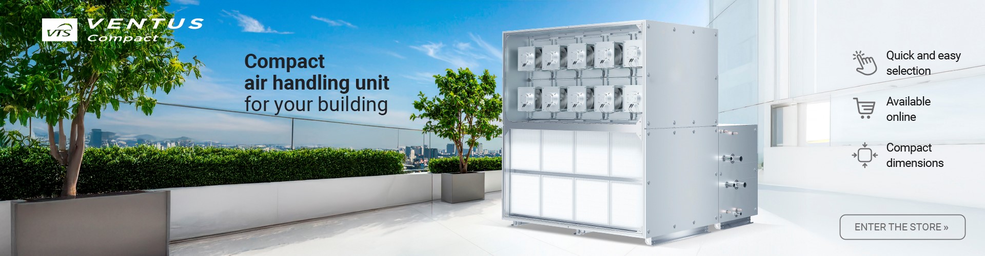 Compact air handling unit for your building