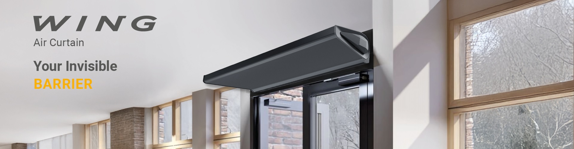 WING-Luftschleier – effektive Barriere gegen Pollen und Insekten.