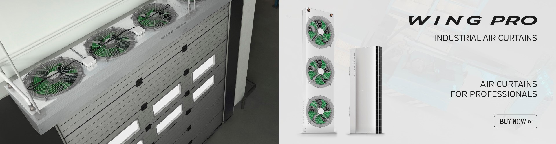 WING PRO air curtain – industrial solution.