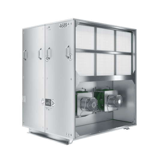 VENTUS Compact floor mounted, airflow: 3000 m³/h, EP: 250 Pa VENTUS Compact floor mounted, airflow: 3000 m³/h, EP: 250 Pa