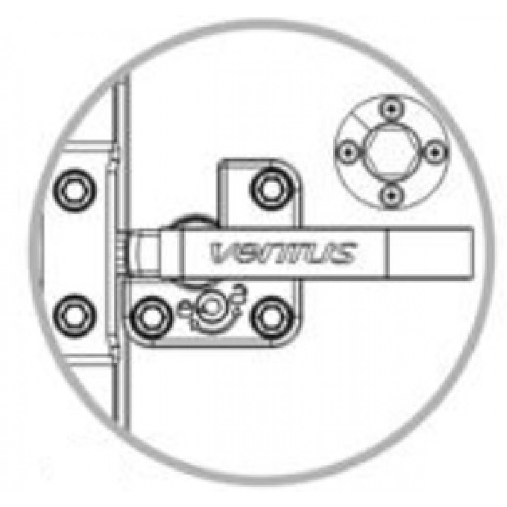 Handle for VENTUS airhandling unit Left