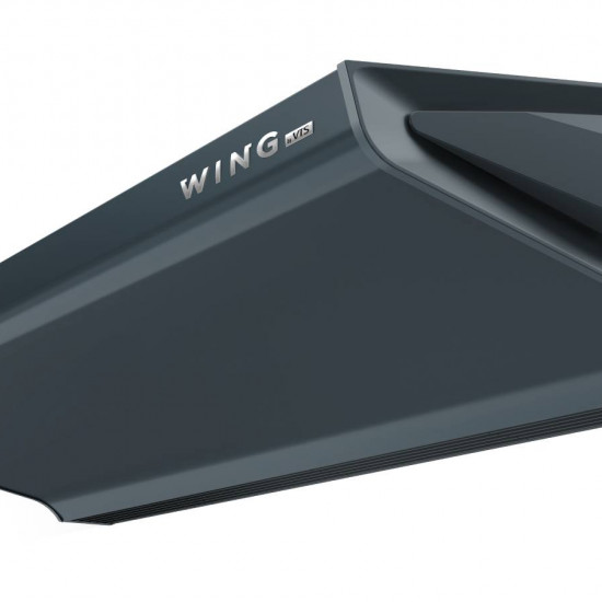 Kurtyna powietrzna WING W100 EC z wodnym wymiennikiem ciepła DARK (RAL7016)