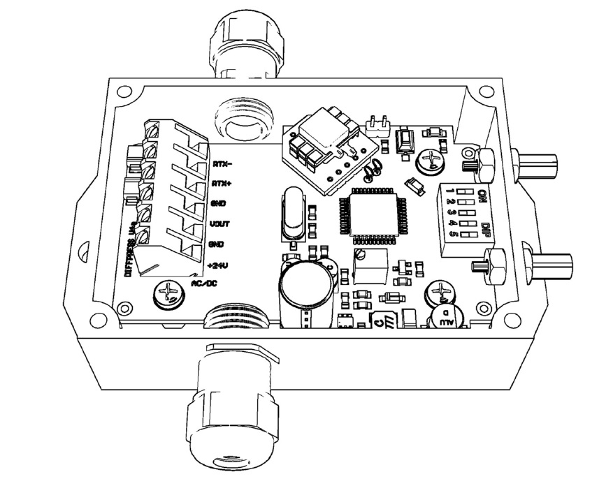 Differential pressure transducer